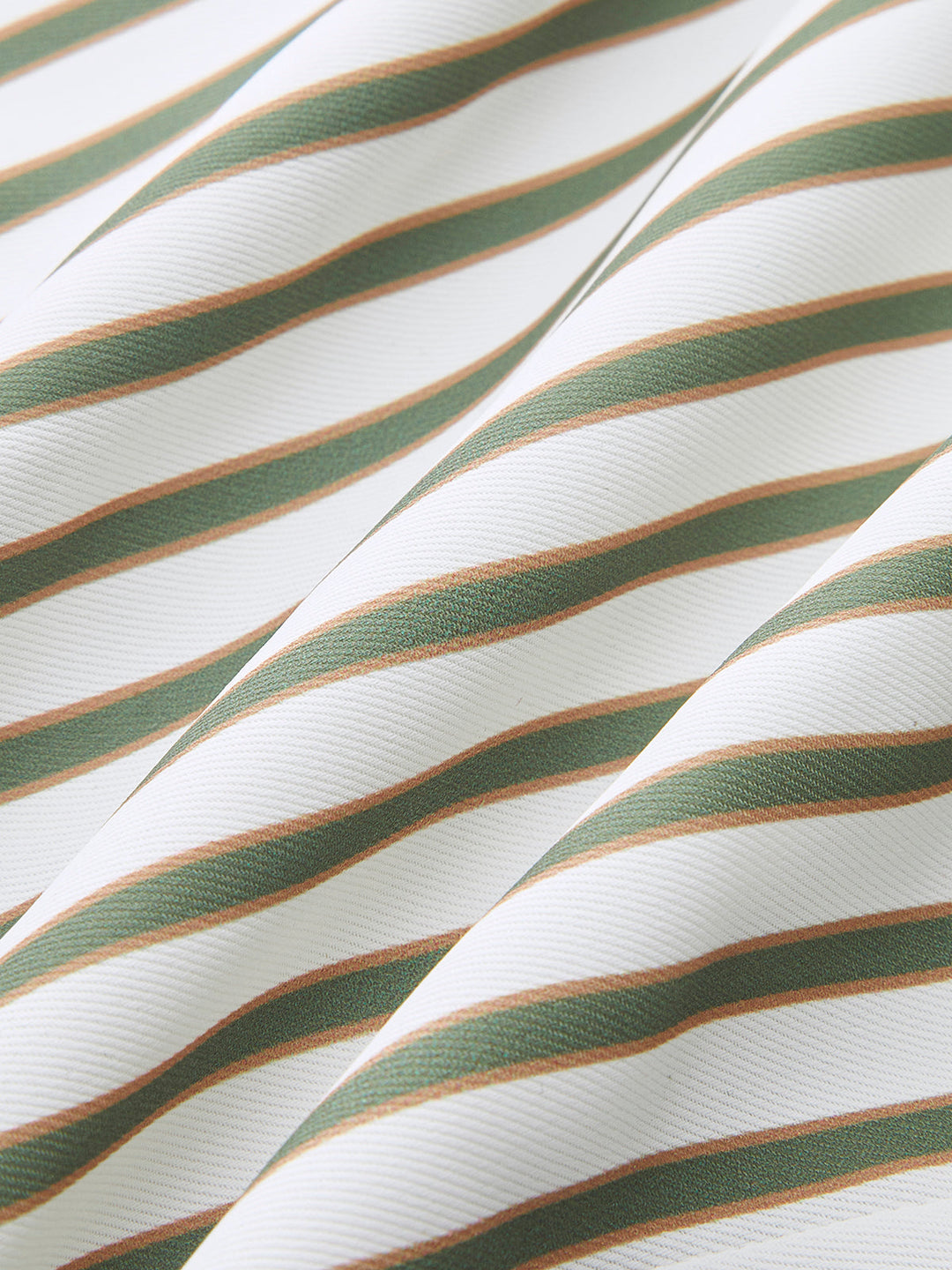 Striped Metal Round-Neck Shirt With Belt