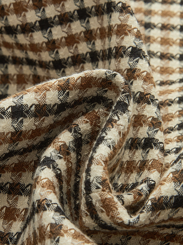 Metal Button Checked Blazer