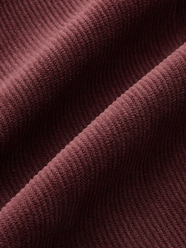 Collared Asymmetric Corduroy Blazer