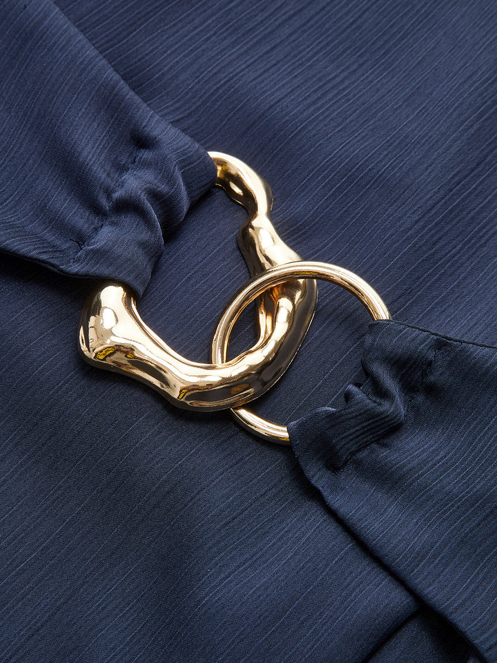 Belted Sleeveless Midi Dress