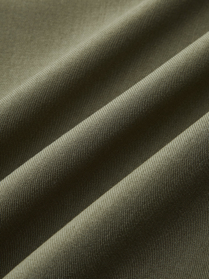 Contrast-Stitch Belted Casual Blazer