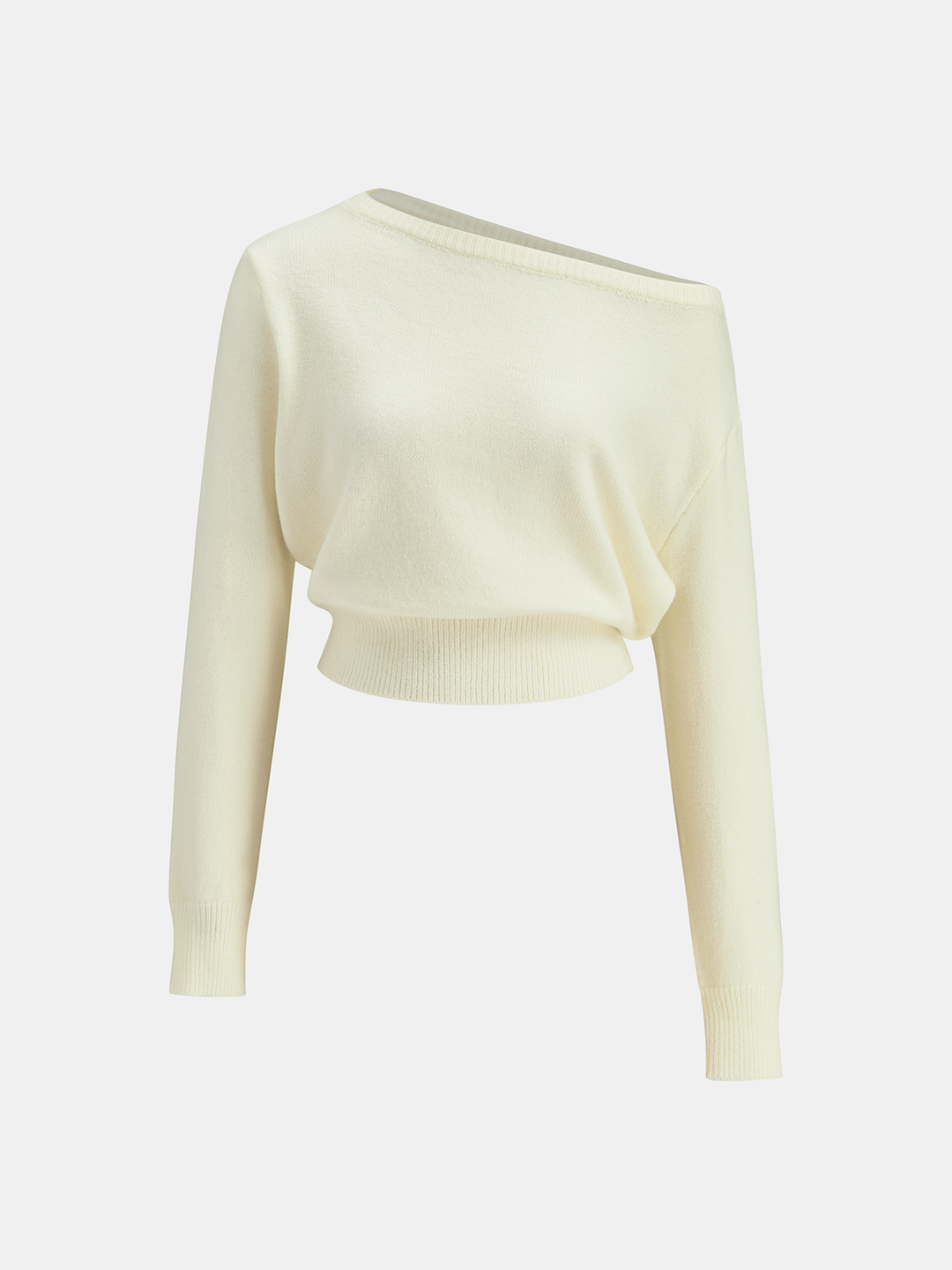 Off-Shoulder Knit Sweater