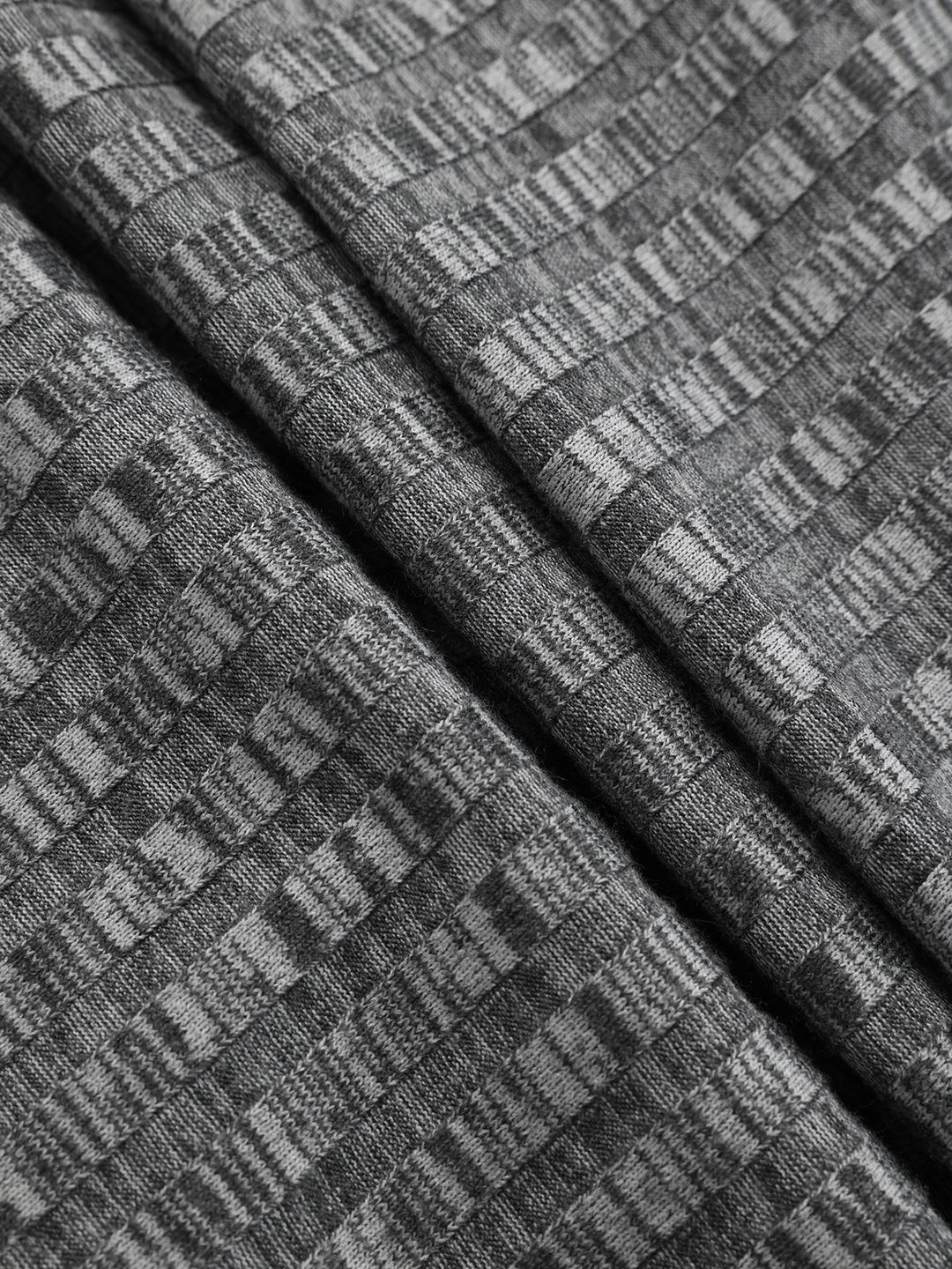 Mock Neck Twisted Side Slit Midi Dress