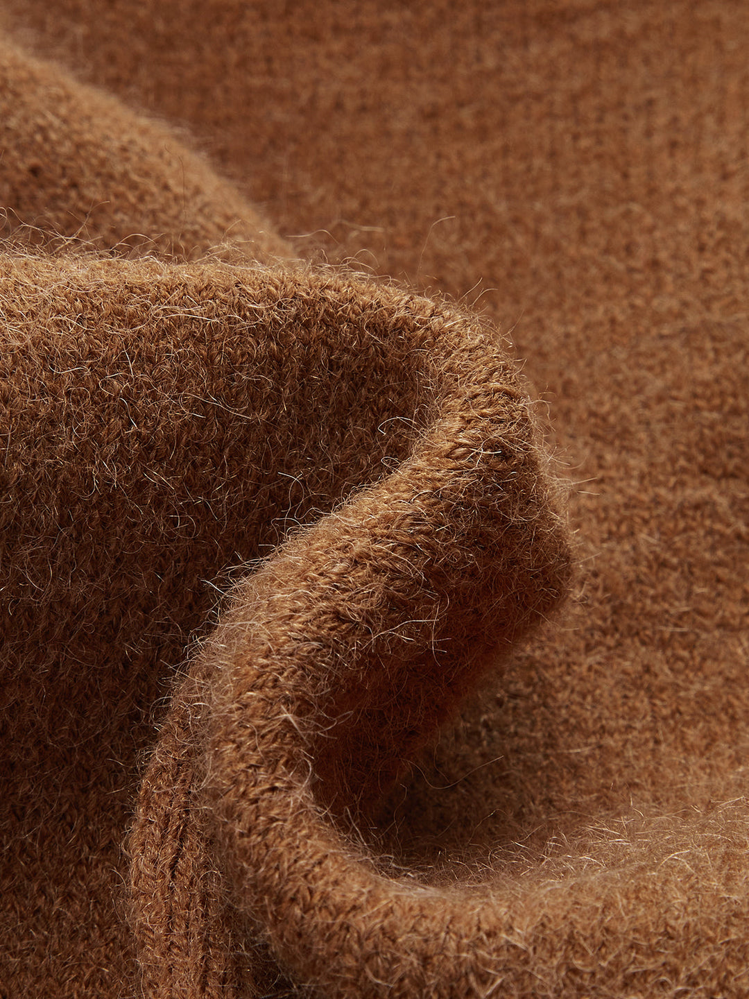 Cinched Waist Asymmetrical Turtleneck Sweater