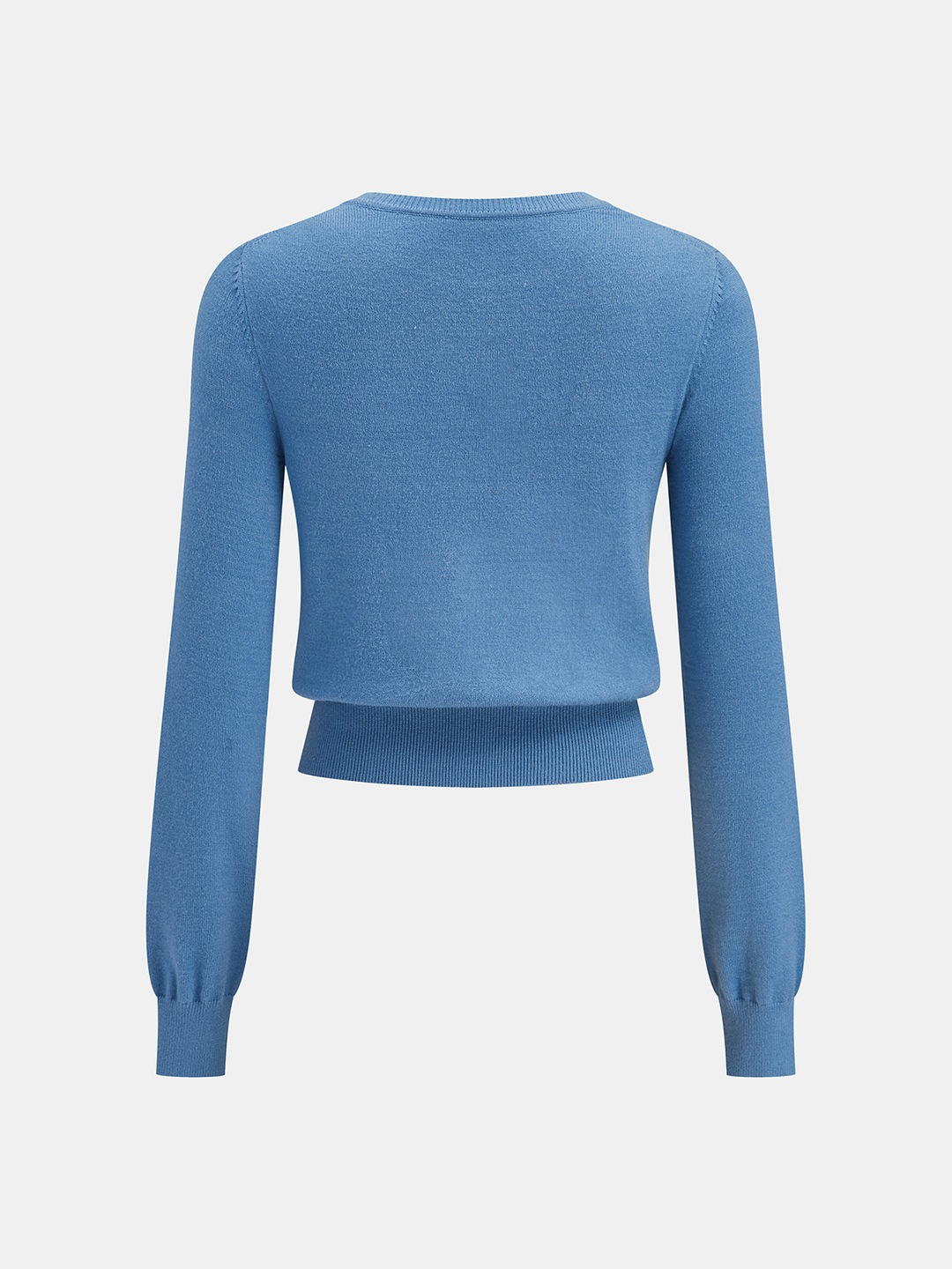 Asymmetrical Metal Button Knit Top