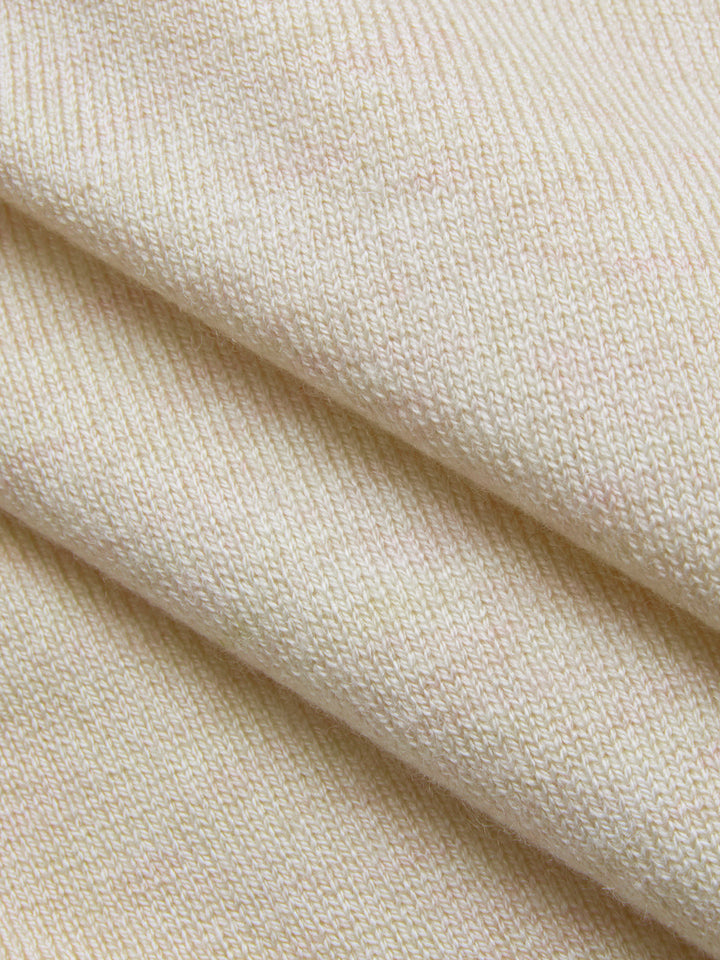 Lace Panel Rhinestone Wool Blend Sweater