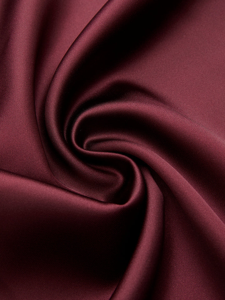 Satin Asymmetrical Midi Skirt