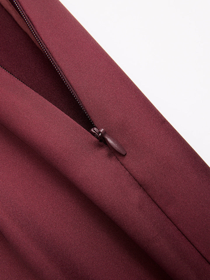 Satin Asymmetrical Midi Skirt