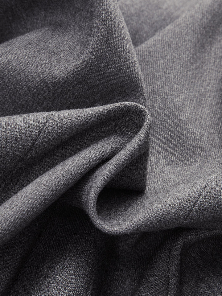 Detachable Waist Belt Lapel Tailored Blazer