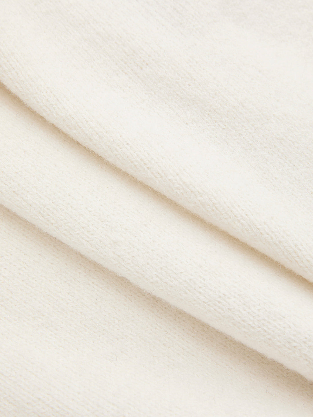 Contrast Trim Wool-Blend Short-Sleeve Knit Top