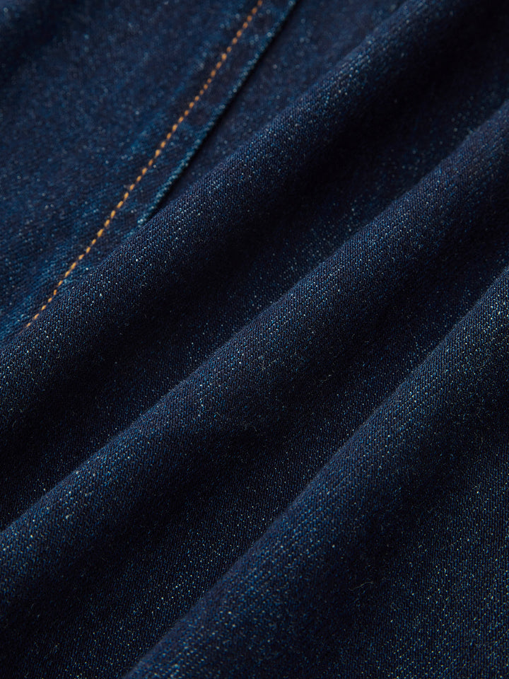 Belted Denim Blazer Dress