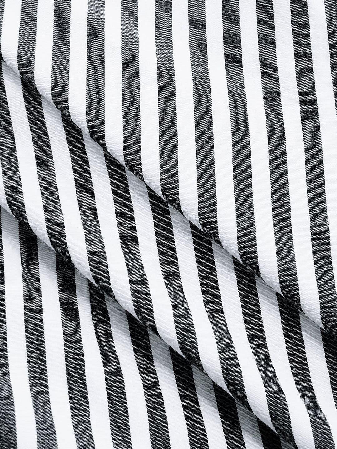 Knot-Waist Striped Cotton-Blend Shirt