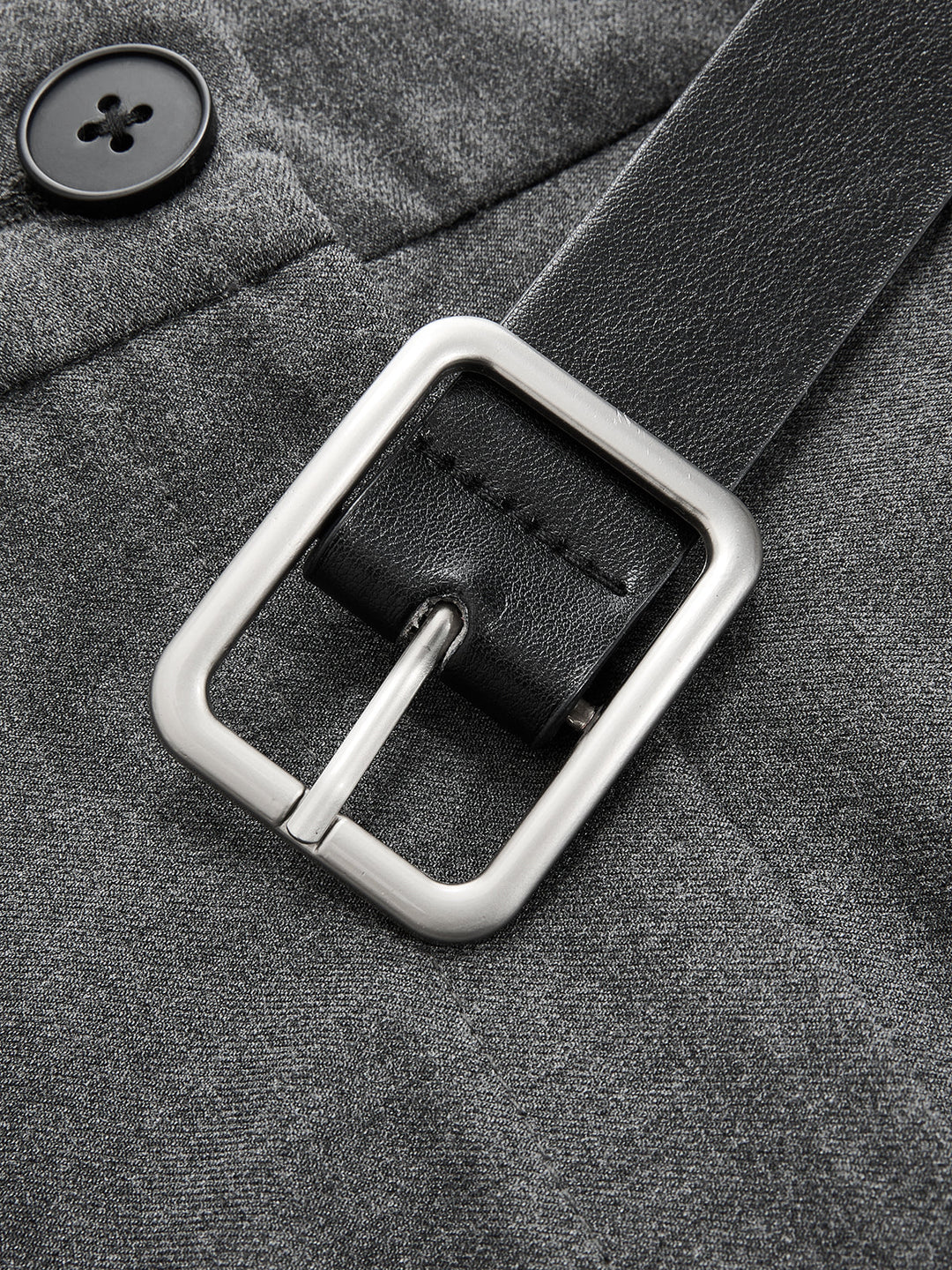 Belted Sleeveless Pleated Blazer Dress