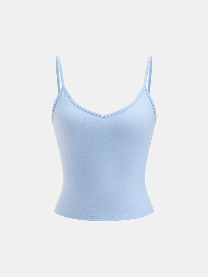 Cami Top & Button-Down Shirt Two-Piece Set