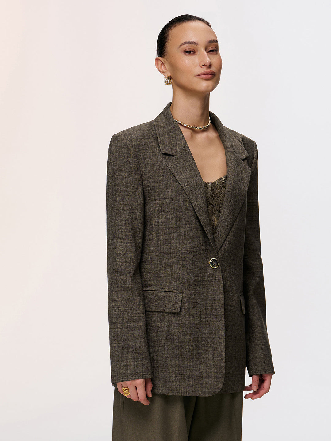 Lace Back Tie Detail Blazer