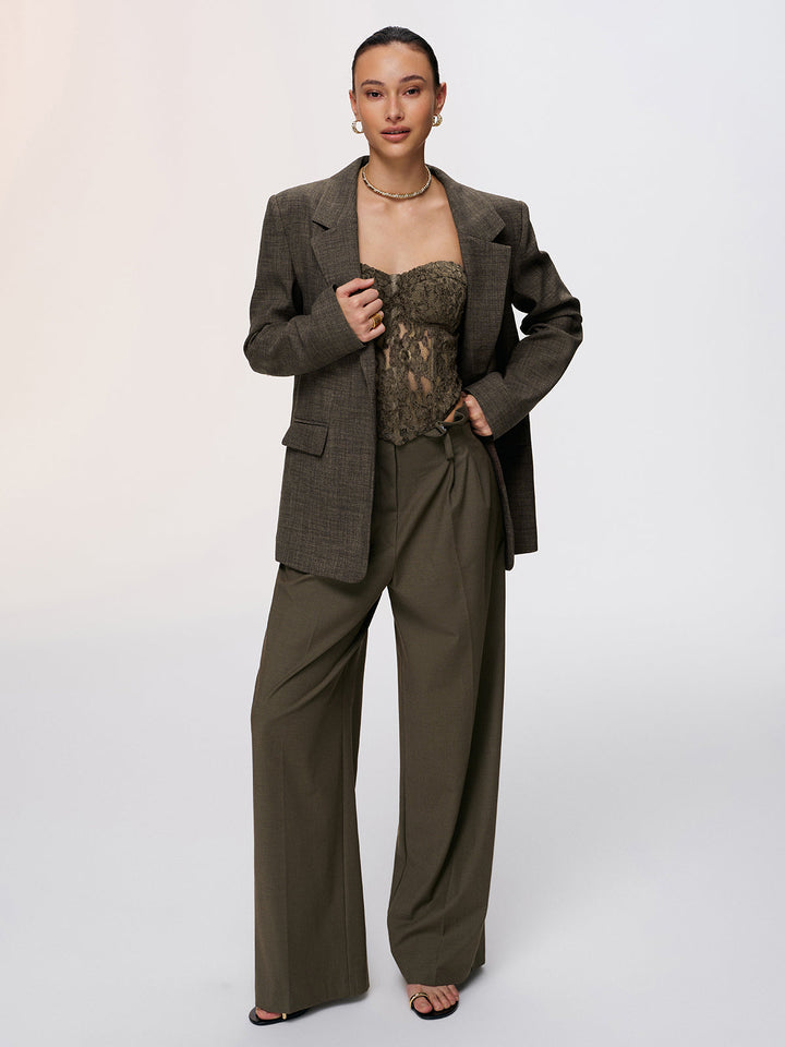 Lace Back Tie Detail Blazer