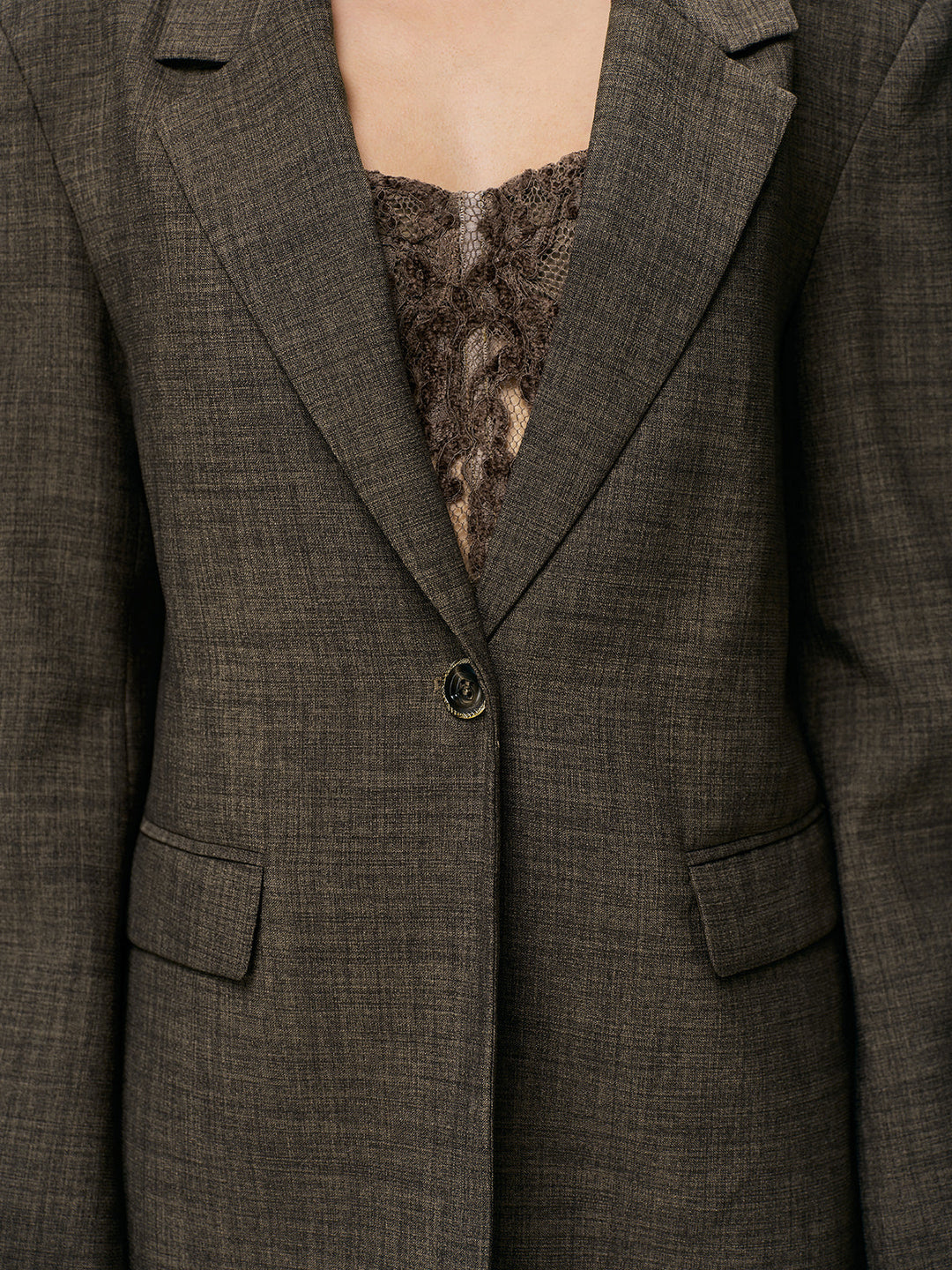Lace Back Tie Detail Blazer