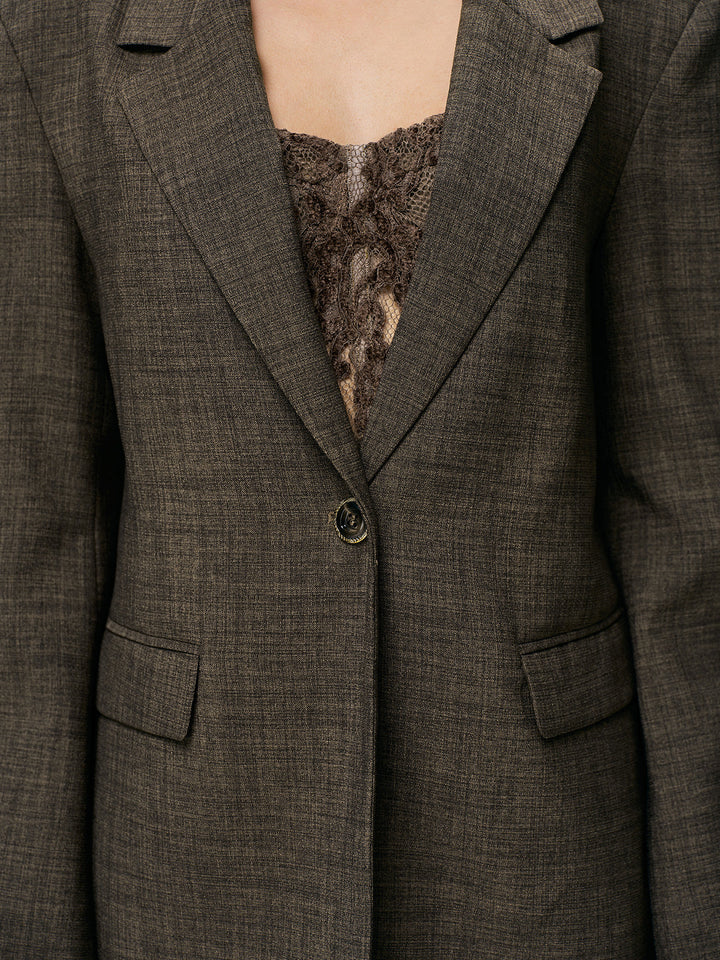 Lace Back Tie Detail Blazer